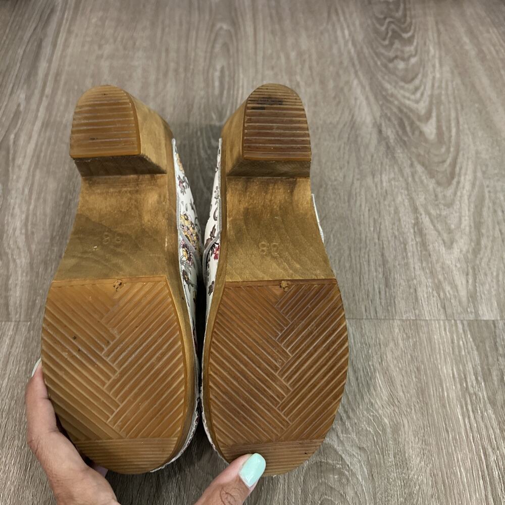 Sanita Flower Leather Danish Clogs Shoes‎ 38 - Picture 5 of 8